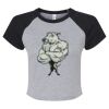 Women's Micro Rib Raglan Baby Tee Thumbnail