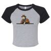 Women's Micro Rib Raglan Baby Tee Thumbnail