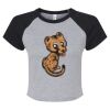 Women's Micro Rib Raglan Baby Tee Thumbnail