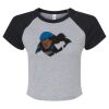 Women's Micro Rib Raglan Baby Tee Thumbnail