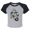 Women's Micro Rib Raglan Baby Tee Thumbnail