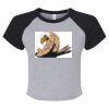Women's Micro Rib Raglan Baby Tee Thumbnail