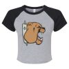 Women's Micro Rib Raglan Baby Tee Thumbnail