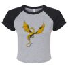 Women's Micro Rib Raglan Baby Tee Thumbnail