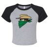 Women's Micro Rib Raglan Baby Tee Thumbnail