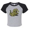Women's Micro Rib Raglan Baby Tee Thumbnail