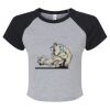 Women's Micro Rib Raglan Baby Tee Thumbnail