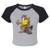 Women's Micro Rib Raglan Baby Tee Thumbnail