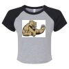 Women's Micro Rib Raglan Baby Tee Thumbnail