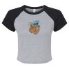 Women's Micro Rib Raglan Baby Tee Thumbnail