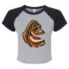 Women's Micro Rib Raglan Baby Tee Thumbnail