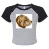 Women's Micro Rib Raglan Baby Tee Thumbnail
