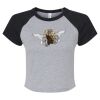 Women's Micro Rib Raglan Baby Tee Thumbnail