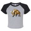 Women's Micro Rib Raglan Baby Tee Thumbnail
