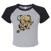 Women's Micro Rib Raglan Baby Tee Thumbnail