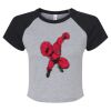Women's Micro Rib Raglan Baby Tee Thumbnail