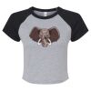 Women's Micro Rib Raglan Baby Tee Thumbnail