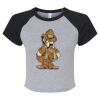 Women's Micro Rib Raglan Baby Tee Thumbnail