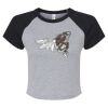 Women's Micro Rib Raglan Baby Tee Thumbnail