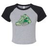 Women's Micro Rib Raglan Baby Tee Thumbnail