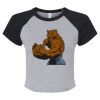 Women's Micro Rib Raglan Baby Tee Thumbnail