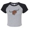 Women's Micro Rib Raglan Baby Tee Thumbnail