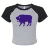 Women's Micro Rib Raglan Baby Tee Thumbnail