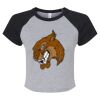 Women's Micro Rib Raglan Baby Tee Thumbnail