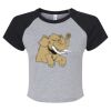 Women's Micro Rib Raglan Baby Tee Thumbnail