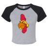 Women's Micro Rib Raglan Baby Tee Thumbnail