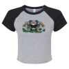 Women's Micro Rib Raglan Baby Tee Thumbnail