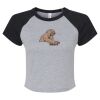 Women's Micro Rib Raglan Baby Tee Thumbnail