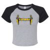 Women's Micro Rib Raglan Baby Tee Thumbnail