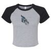 Women's Micro Rib Raglan Baby Tee Thumbnail
