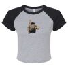 Women's Micro Rib Raglan Baby Tee Thumbnail