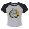 Women's Micro Rib Raglan Baby Tee Thumbnail