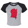 Women's Micro Rib Raglan Baby Tee Thumbnail
