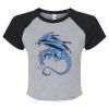 Women's Micro Rib Raglan Baby Tee Thumbnail