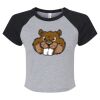 Women's Micro Rib Raglan Baby Tee Thumbnail