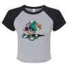 Women's Micro Rib Raglan Baby Tee Thumbnail