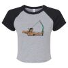 Women's Micro Rib Raglan Baby Tee Thumbnail