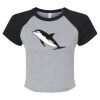 Women's Micro Rib Raglan Baby Tee Thumbnail