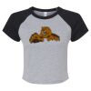 Women's Micro Rib Raglan Baby Tee Thumbnail