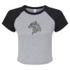Women's Micro Rib Raglan Baby Tee Thumbnail