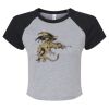 Women's Micro Rib Raglan Baby Tee Thumbnail