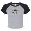 Women's Micro Rib Raglan Baby Tee Thumbnail