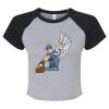 Women's Micro Rib Raglan Baby Tee Thumbnail