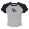 Women's Micro Rib Raglan Baby Tee Thumbnail