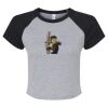 Women's Micro Rib Raglan Baby Tee Thumbnail