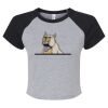 Women's Micro Rib Raglan Baby Tee Thumbnail
